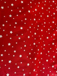 Patchworkstoff in Überbreite(1,60m) Sterne auf rot