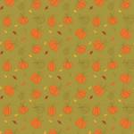 Patchworkstoff *Autumn Pumpkin Olive* Herbst Kürbis orange grün C10821R-OLIV