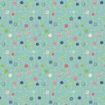 Baumwollstoff Patchworkstoff *Sew Little Time* 50 x 110cm Blumen Knöpfe türkis creme pink blau WP 27617-443 